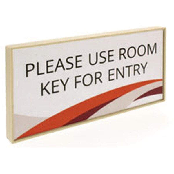 Lorell 10 x 10 in. Snap Plate Architectural SignBlack LLR02652 - main